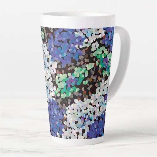 Kristallen bloemen latte mok (Rechterhoek)