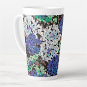 Kristallen bloemen latte mok (Linkerhoek)