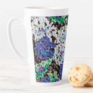 Kristallen bloemen latte mok