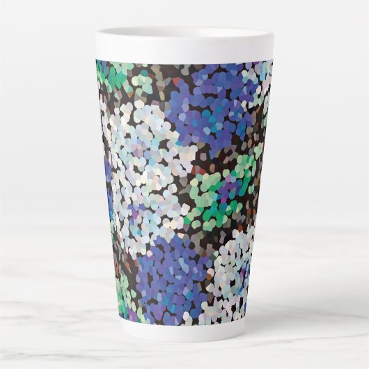 Kristallen bloemen latte mok (Voorkant)