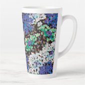 Kristallen bloemen latte mok (Rechts)