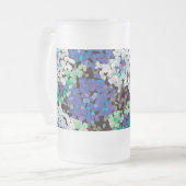 Kristallen bloesems matglas bierpul (Voorkant links)