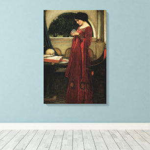 Kristallen Bol van John William Waterhouse Canvas Afdruk