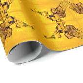 Kristallen Engel op Goud Geometrisch Verpakkend Do Cadeaupapier (Rol Hoek)