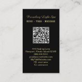 *~* Kristallen Gouden Regenboog QR AP90 Artsy Drip Visitekaartje (Achterkant)