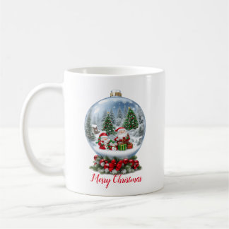 Kristallen kerstbal koffiemok