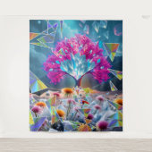 Kristallen Lichtboom Wandkleed (Voorkant)