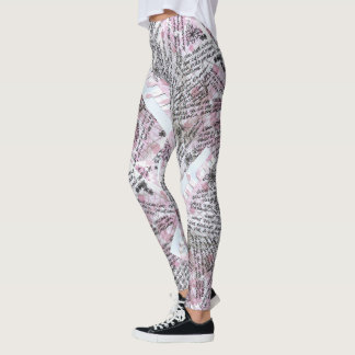 Kristallen op een Notitieboek Leggings