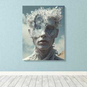 Kristallen Portret Canvas Afdruk