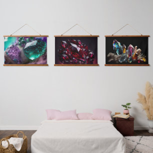 Kristallen Ruby Amethist Edelstenen Hangend Wandkleed
