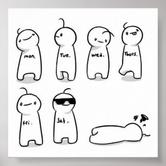 Kristallijne daggrafiek poster