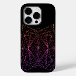 Kristallijne geometrie Duurzame iPhone Case