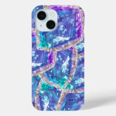Kristallijnen dromen: Amethist en Aqua Fusion Case-Mate iPhone Case (Achterkant)