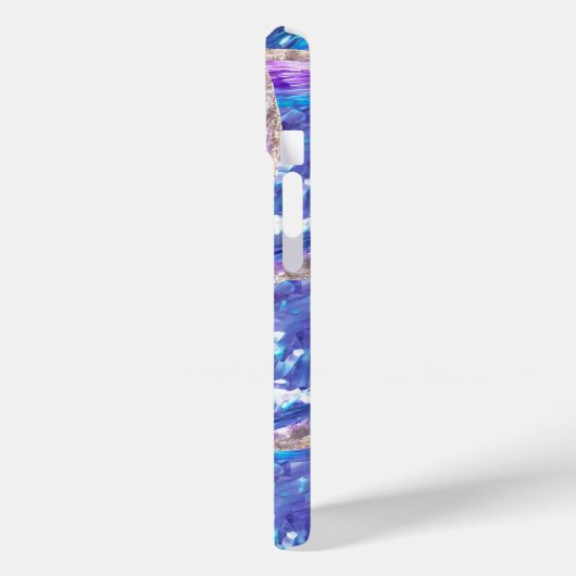 Kristallijnen dromen: Amethist en Aqua Fusion Case-Mate iPhone Case (Achterkant / Links)