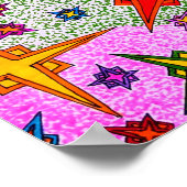 Kristallisatie - abstracte tekening poster (Hoek)