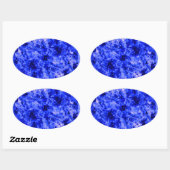 Kristalliseerd door Kenneth Yoncich Ovale Sticker (Vel)
