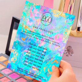 kristalopal FAUX-holograafbrochure Flyer