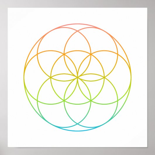 Kristalraster - Zaad van het leven Poster (Voorkant)