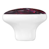 Kristalrood robijnjuweel Keramische knop (Zijkant)