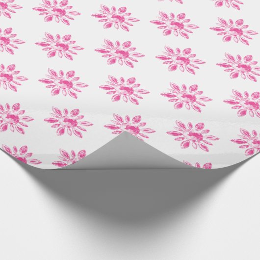 Kristalroze druppelpapier cadeaupapier (Hoek)