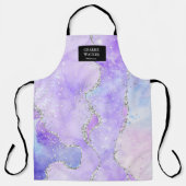 kristalroze monogram schoonheidssalon schort (Voorkant)