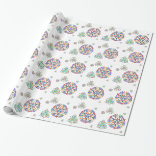 Kristalsnowflakes, omslagpapier cadeaupapier