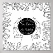 Kristalval zoals hierboven zo hieronder poster (Voorkant)