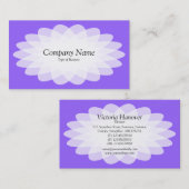 Kristalventilator - Paars Visitekaartje (Voorkant / Achterkant)