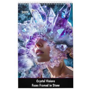 Kristalvisies – Gezichten Gevat in Steen Kalender