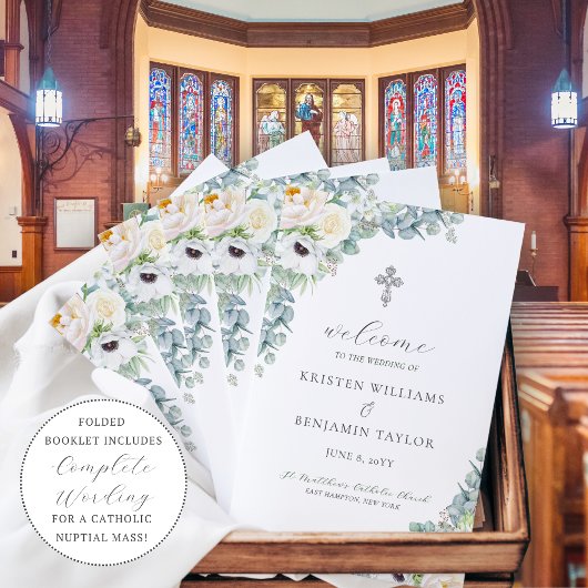 Kristen Catholic Mariage Mass Cérémonie Programme