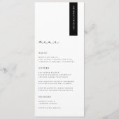 KRISTEN Modern Wedding Place Card Menu (Voorkant)