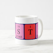 Kristi périodique nom de table mug (Devant droit)