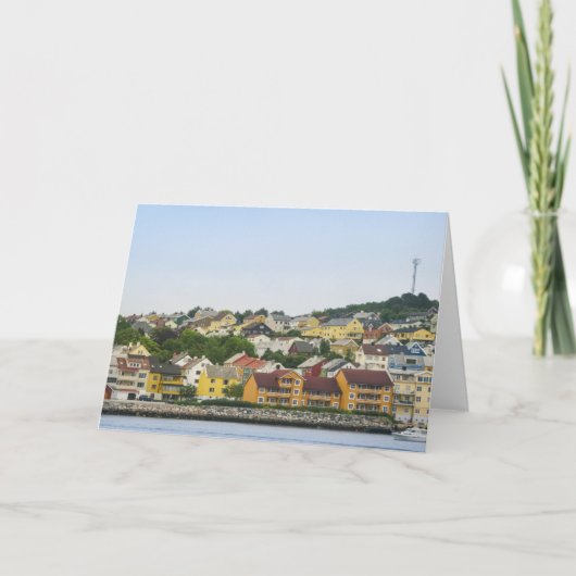 Kristiansund Noorwegen Kaart (Voorkant)