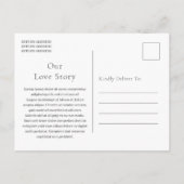 Kristin Photo Modern Wedding Save the Date Aankondigingskaart (Achterkant)