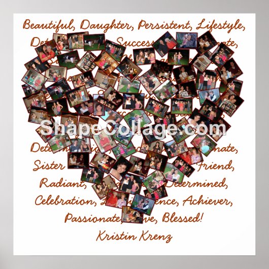 Kristin's Afstuderen Afbeeldingen Poster (Voorkant)