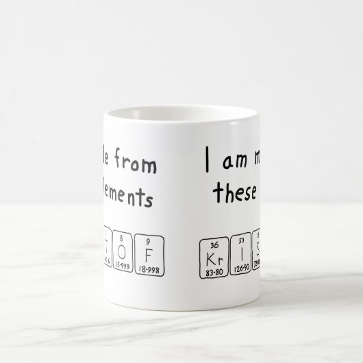 Kristof periodieke lijstnaam mok (Center)