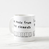 Kristofer nom de table périodique mug (Devant gauche)