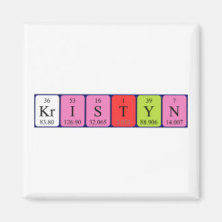 Kristyn periodieke lijstnaam magnet magneet