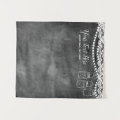 Kritbords Kant Bruiloft Foto Booth Achtergrond Wandkleed (Voorkant (horizontaal))