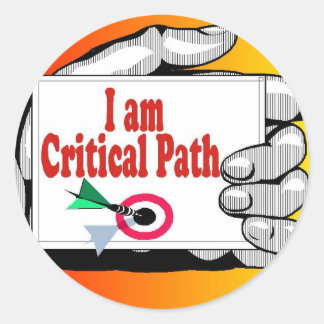 kritiek pad ronde sticker