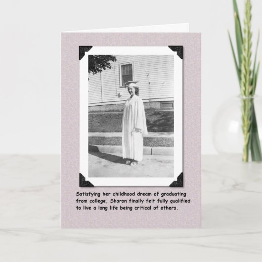 Kritieke GRAPPIGE Afstuderen - Kaart (Voorkant)