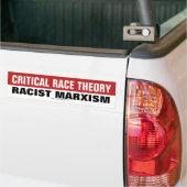 Kritieke rastheorie is racisme-marxisme bumpersticker (Op Truck)
