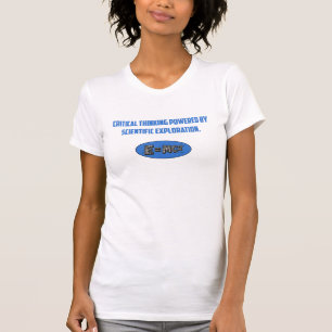 Kritisch denken aangedreven door wetenschappelijke t-shirt