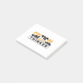 Kritische denker denk voor jezelf post-it® notes (Schuin)