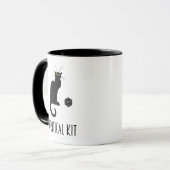 Kritische kit Funny Cat D20 RPG Tabletop Gaming Mok (Voorkant links)