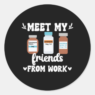 Kritische Zorgverpleegkundige Kritische Zorgverple Ronde Sticker