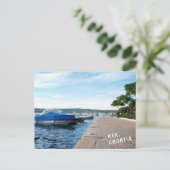 Krk, uitzicht briefkaart Kroatië (Staand voorkant)