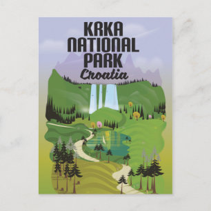 Krka Nationaal Park Kroatië Briefkaart
