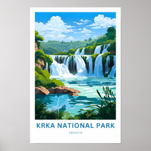 Krka Nationaal Park Kroatië Reisprint Poster