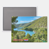 Krka river in Croatia, travel Magneet (Voorkant / Achterkant)